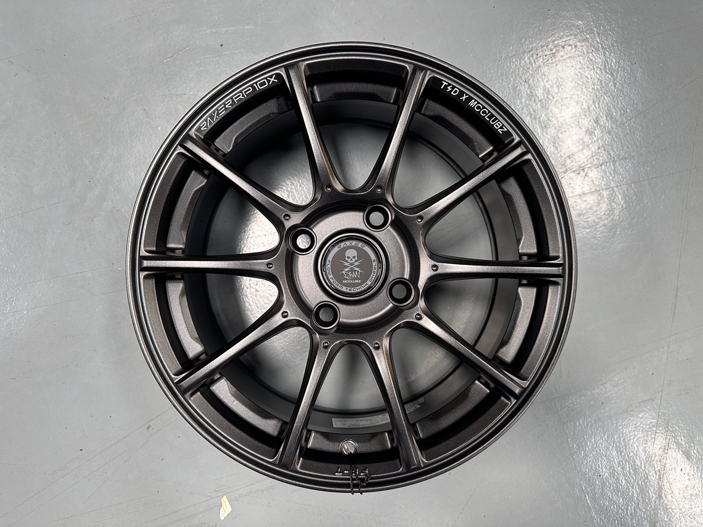New 15X7 ET35 Raxer RP10X (4 wheel) 4X114.3 Graphite