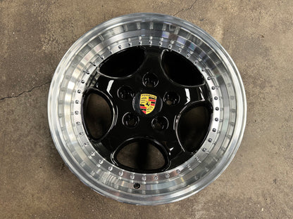 New 18x8 ET50 18x9.5 ET50 Porsche Carrera 997 Classic rim (4 wheels) Black 5x130