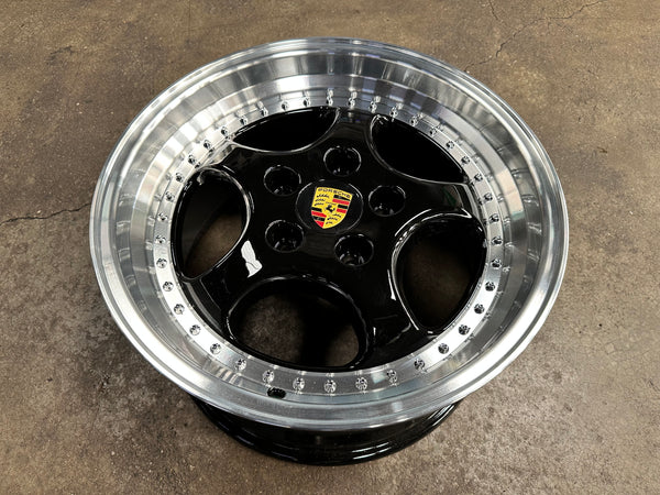 New 18x8 ET50 18x9.5 ET50 Porsche Carrera 997 Classic rim (4 wheels) Black 5x130