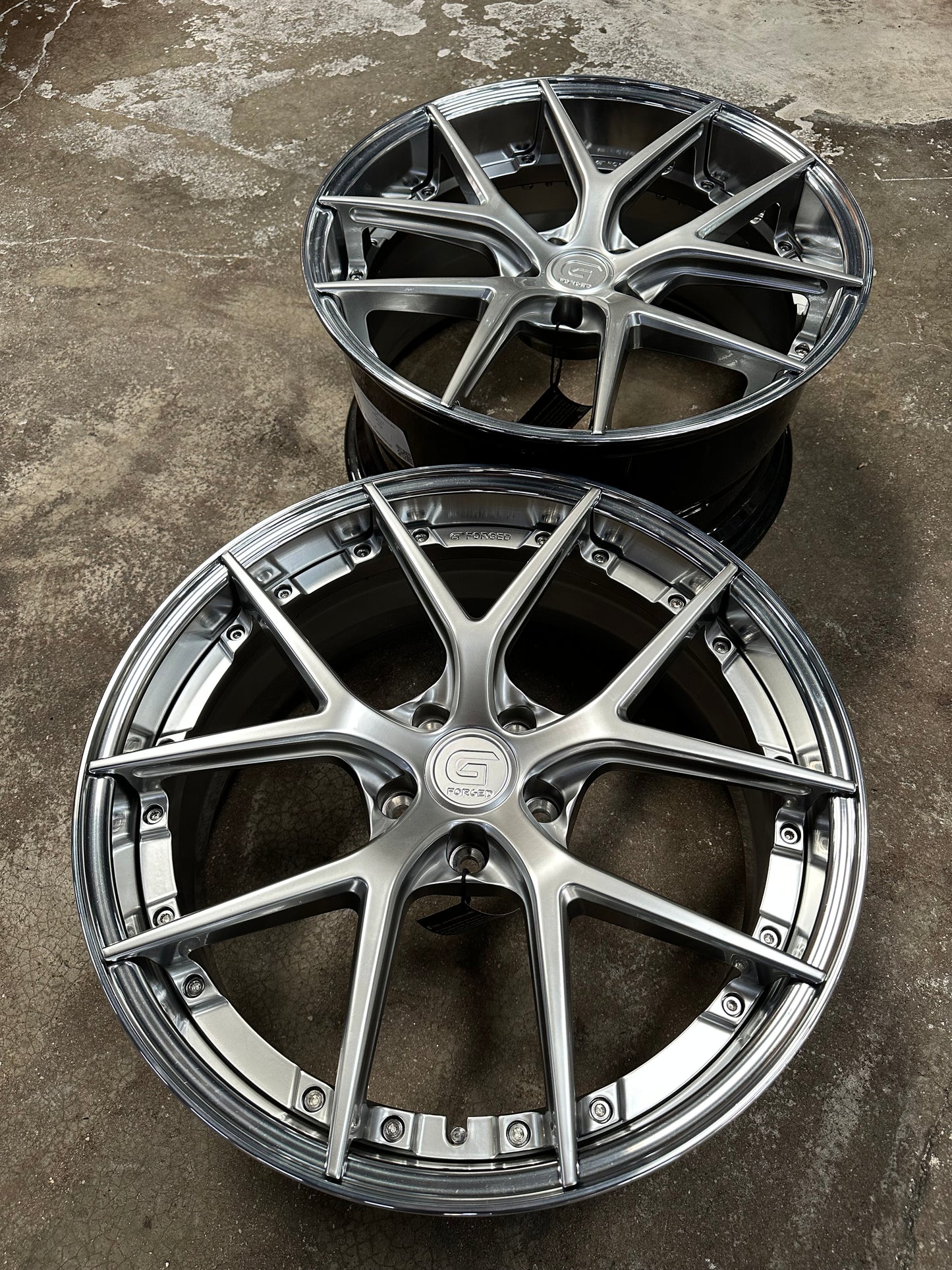 New 20x8.5 ET30 20x10 ET40 G Forged GF08 (4 wheel) 5x112 Hyper Silver