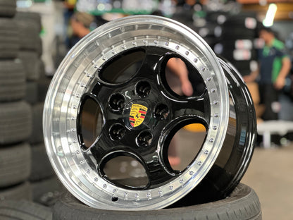 New 18x8 ET50 18x9.5 ET50 Porsche Carrera 997 Classic rim (4 wheels) Black 5x130