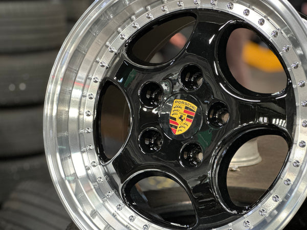 New 18x8 ET50 18x9.5 ET50 Porsche Carrera 997 Classic rim (4 wheels) Black 5x130