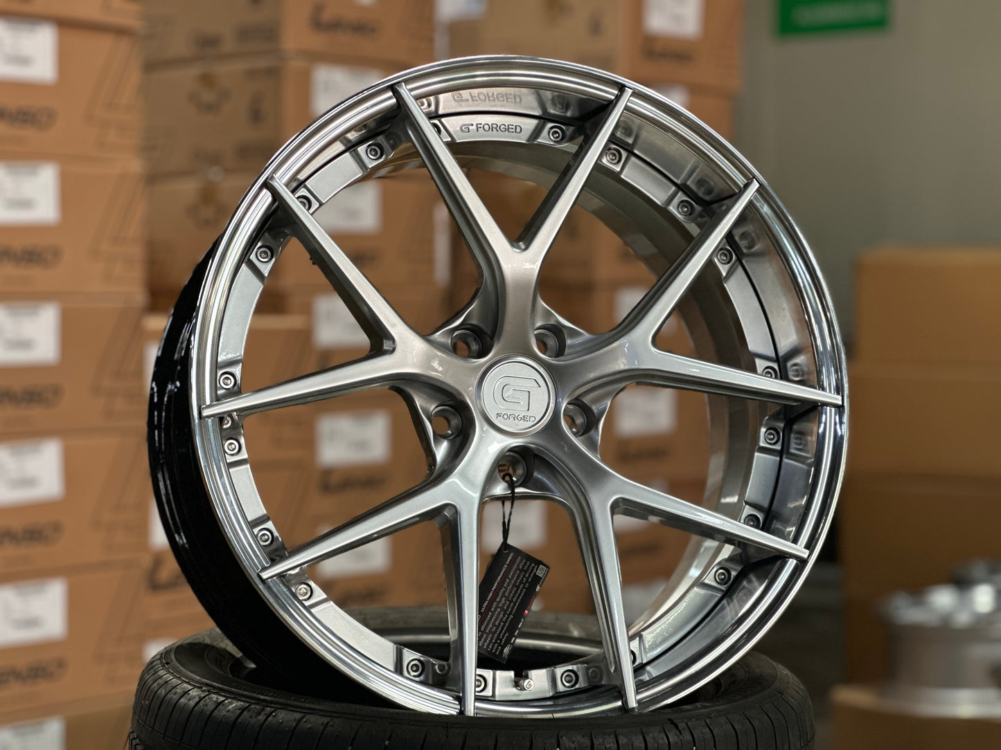 [Bundle] 20x8.5 ET30 G Forged GF08 (2 wheel) 5x112 Hyper Silver
