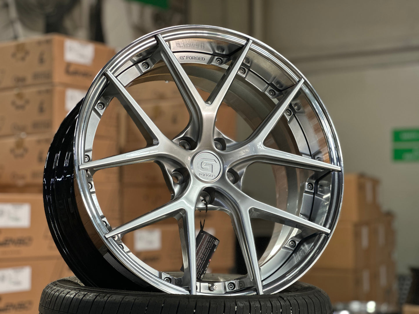 New 20x8.5 ET30 20x10 ET40 G Forged GF08 (4 wheel) 5x112 Hyper Silver