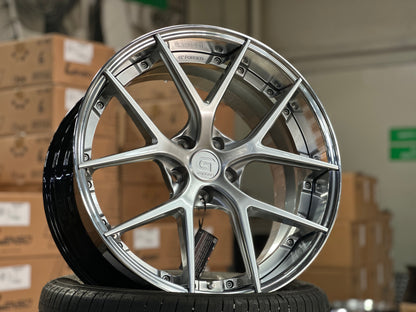 New 20x8.5 ET30 20x10 ET40 G Forged GF08 (4 wheel) 5x112 Hyper Silver