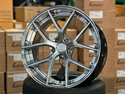 New 20x8.5 ET30 20x10 ET40 G Forged GF08 (4 wheel) 5x112 Hyper Silver
