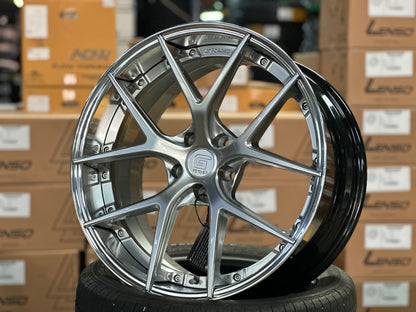 New 20x8.5 ET30 20x10 ET40 G Forged GF08 (4 wheel) 5x112 Hyper Silver