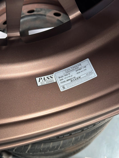 New 17X7.5 ET40 Raxer VOX10 (4 wheel) 5X114.3 Bronze