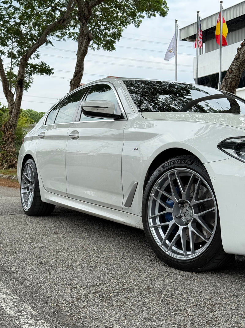 New 19x8.5 ET25 19x9.5 ET35 Motec MCR3 Flow Formed Rim 5x112 Black (4 Wheels)