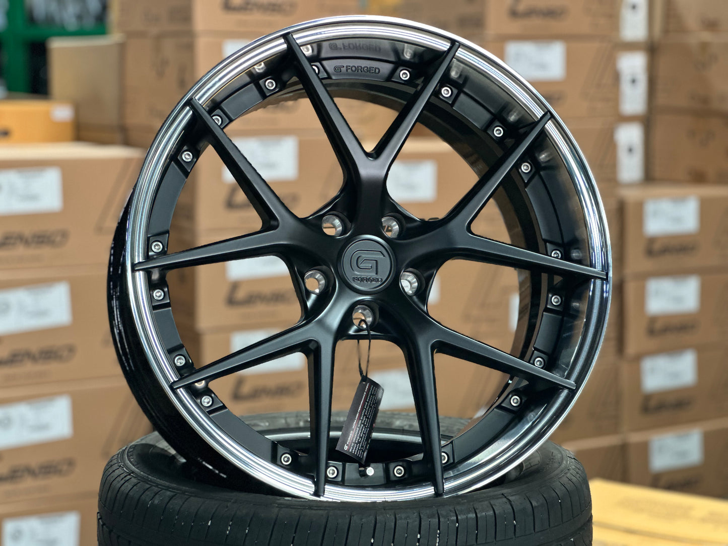 [Bundle] 20x8.5 ET30 G Forged GF08 (2 wheel) 5x112 Matt Black
