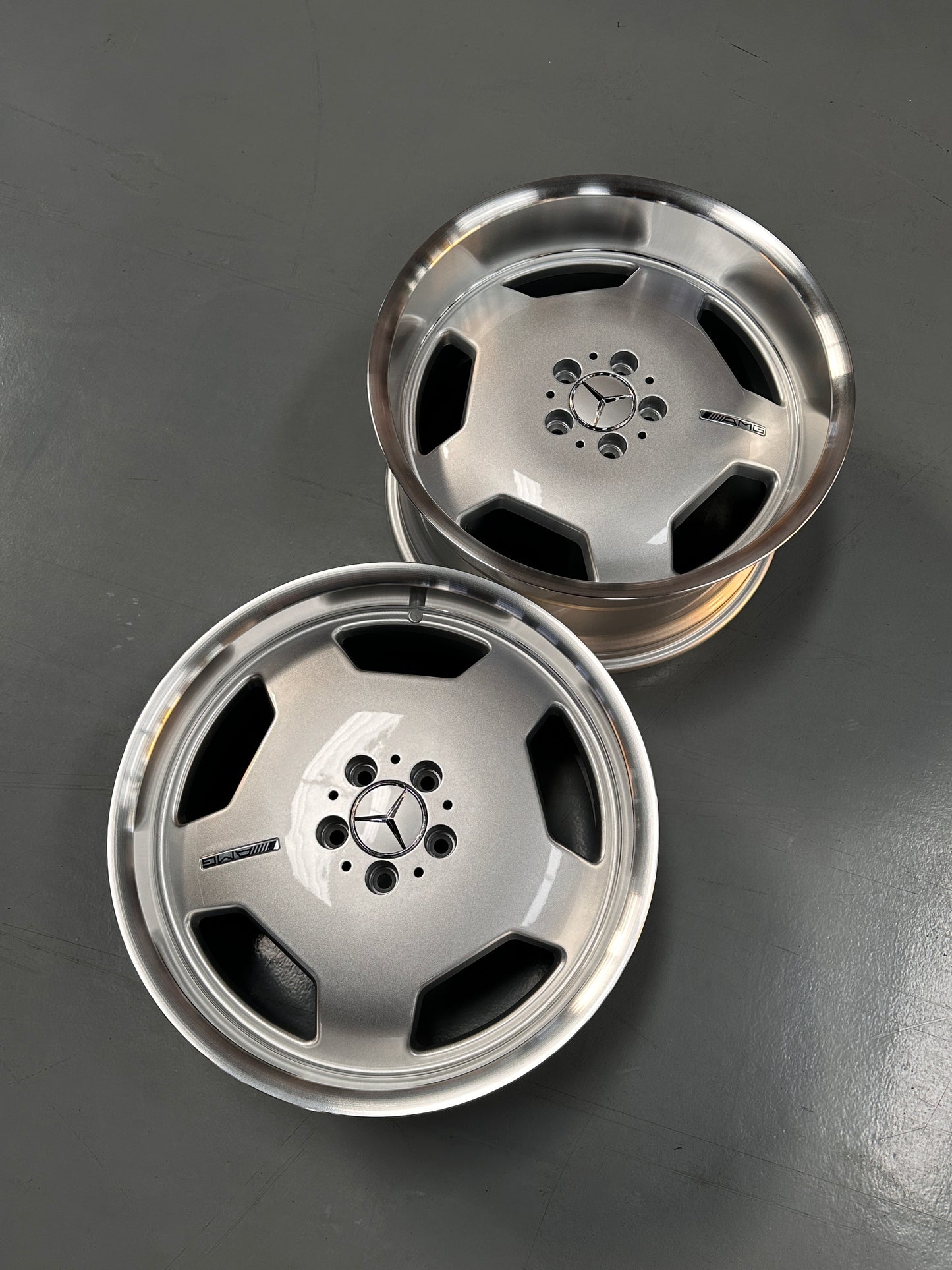 New 19x8.5 ET35 19x9.5 ET35 Tyrim Mercedes Monoblock (4 wheels) Silver 5X112