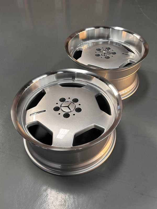 New 19x8.5 ET35 19x9.5 ET35 Tyrim Mercedes Monoblock (4 wheels) Silver 5X112