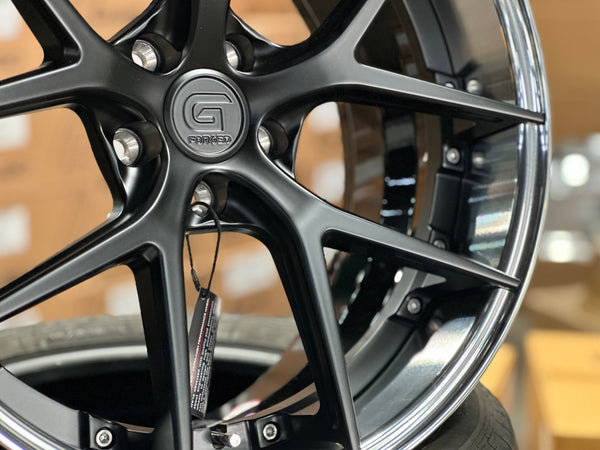 New 20x8.5 ET30 20x10 ET40 G Forged GF08 (2 wheel) 5x112 Matt Black