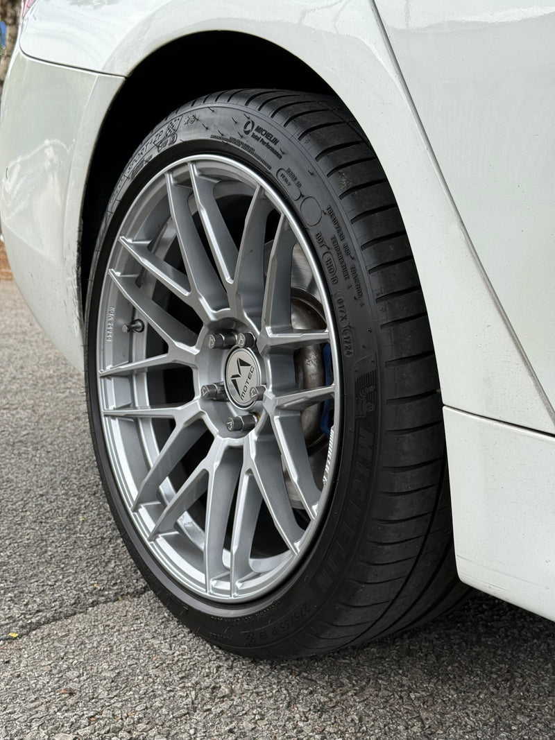 New 19x8.5 ET25 19x9.5 ET35 Motec MCR3 Flow Formed Rim 5x112 Black (4 Wheels)