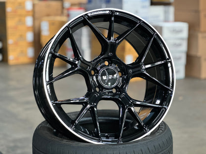 New 18x8J ET40 18.9J ET45 AMG GT (4 wheels) BLACK 5X112