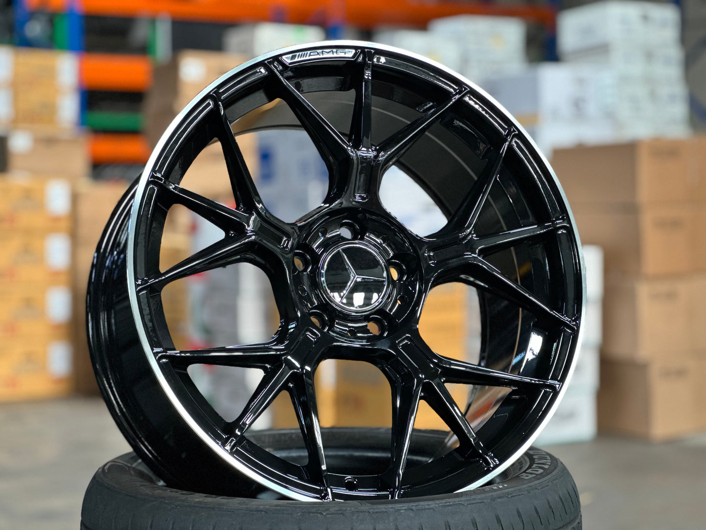 New 18x8J ET40 18.9J ET45 AMG GT (4 wheels) BLACK 5X112