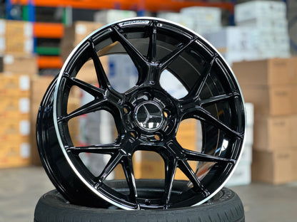 New 18x8J ET40 18.9J ET45 AMG GT (4 wheels) BLACK 5X112