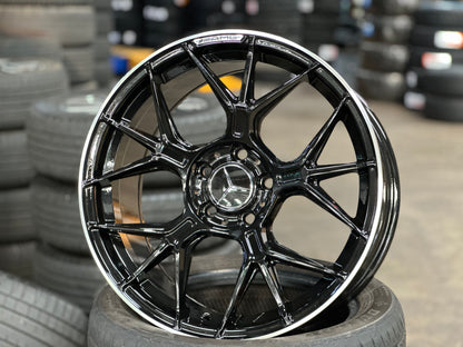 New 18x8J ET40 18.9J ET45 AMG GT (4 wheels) BLACK 5X112