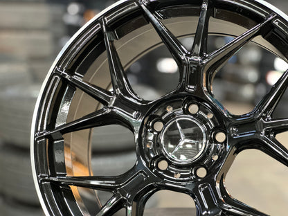 New 18x8J ET40 18.9J ET45 AMG GT (4 wheels) BLACK 5X112