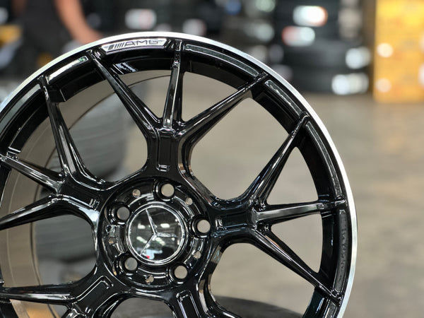 New 18x8J ET40 18.9J ET45 AMG GT (4 wheels) BLACK 5X112