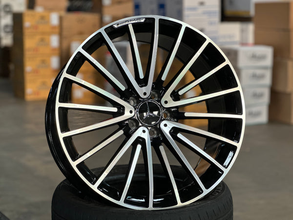 New 20x8.5 ET30 20x9.5 ET38 AMG Multispoke (4 wheel) 5x112 Gloss Black PF