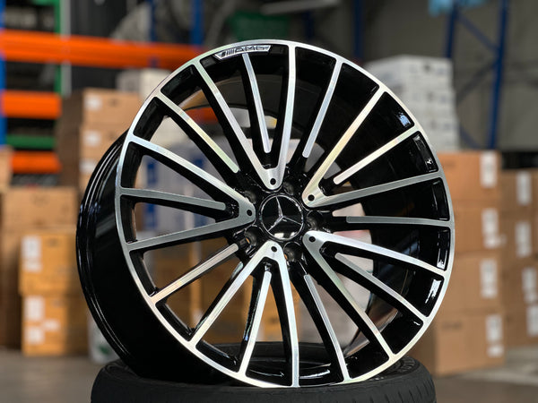 New 20x8.5 ET30 20x9.5 ET38 AMG Multispoke (4 wheel) 5x112 Gloss Black PF