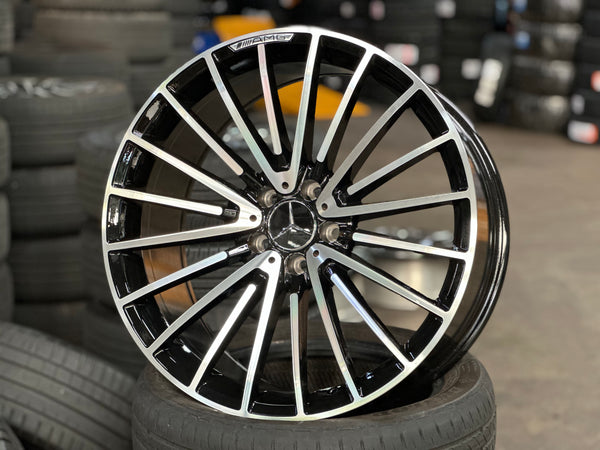 New 20x8.5 ET30 20x9.5 ET38 AMG Multispoke (4 wheel) 5x112 Gloss Black PF
