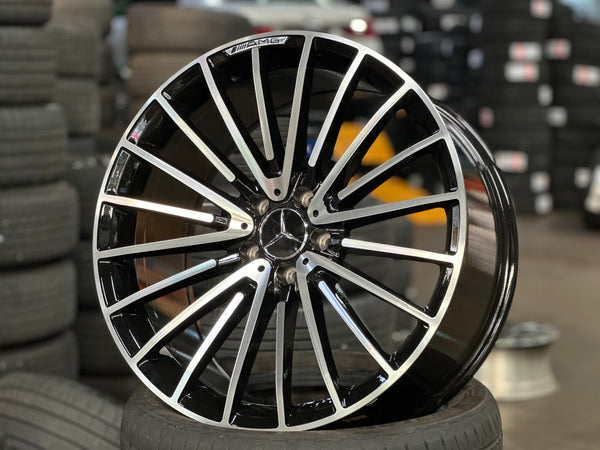 New 20x8.5 ET30 20x9.5 ET38 AMG Multispoke (4 wheel) 5x112 Gloss Black PF
