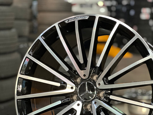 New 20x8.5 ET30 20x9.5 ET38 AMG Multispoke (4 wheel) 5x112 Gloss Black PF