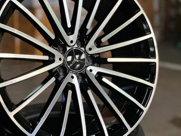 New 20x8.5 ET30 20x9.5 ET38 AMG Multispoke (4 wheel) 5x112 Gloss Black PF