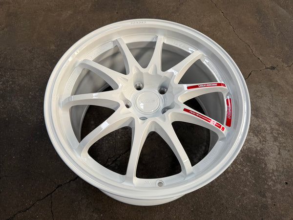 New 18x9.5 ET44 AOW CE28 Club Racer CB64.1 Rim (4 wheel) White 5x120