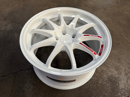 New 18x9.5 ET44 AOW CE28 Club Racer CB64.1 Rim (4 wheel) White 5x120