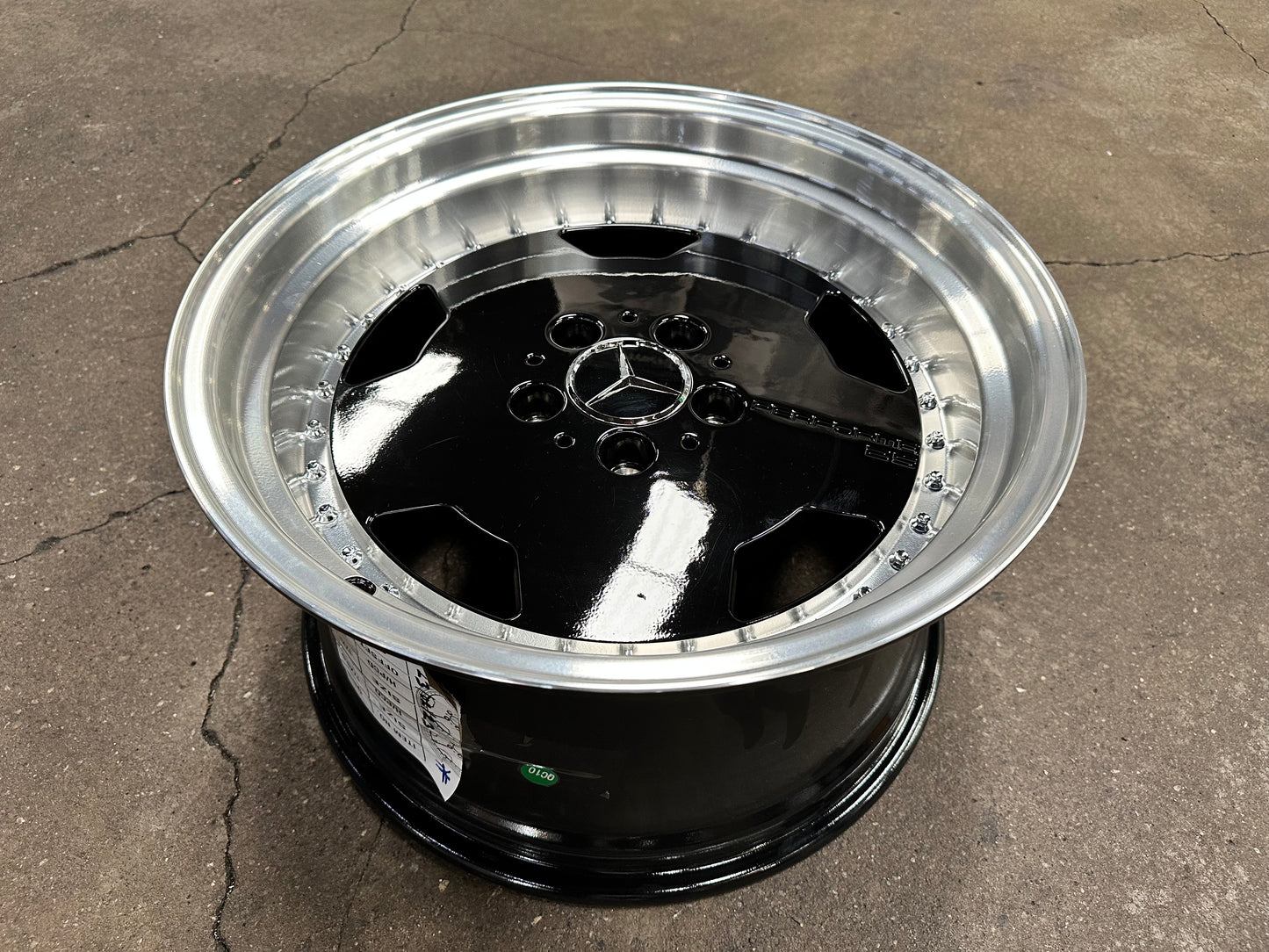 New 17X8 ET25 17X9.5 ET25 Mercedes Aero Classic (4 wheel) Black 5X112