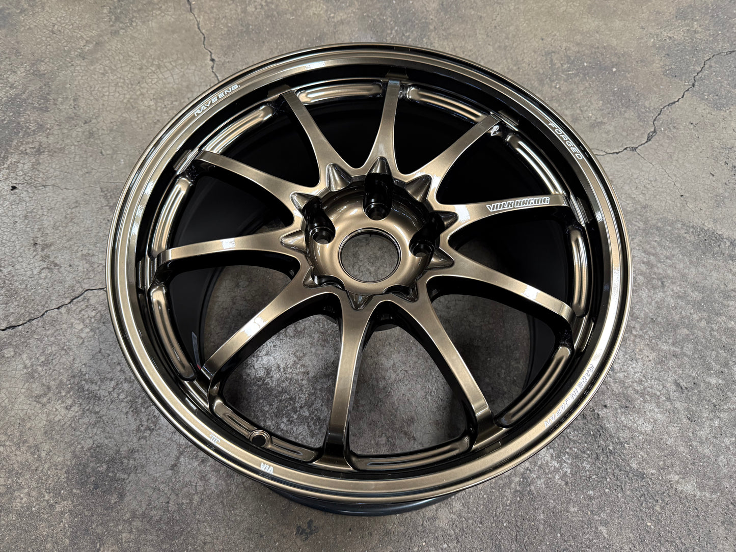 New 18x9.5 ET45 Rays Volk Racing CE28N Plus Rim (4 wheel) Shining Bronze Metal 5x120