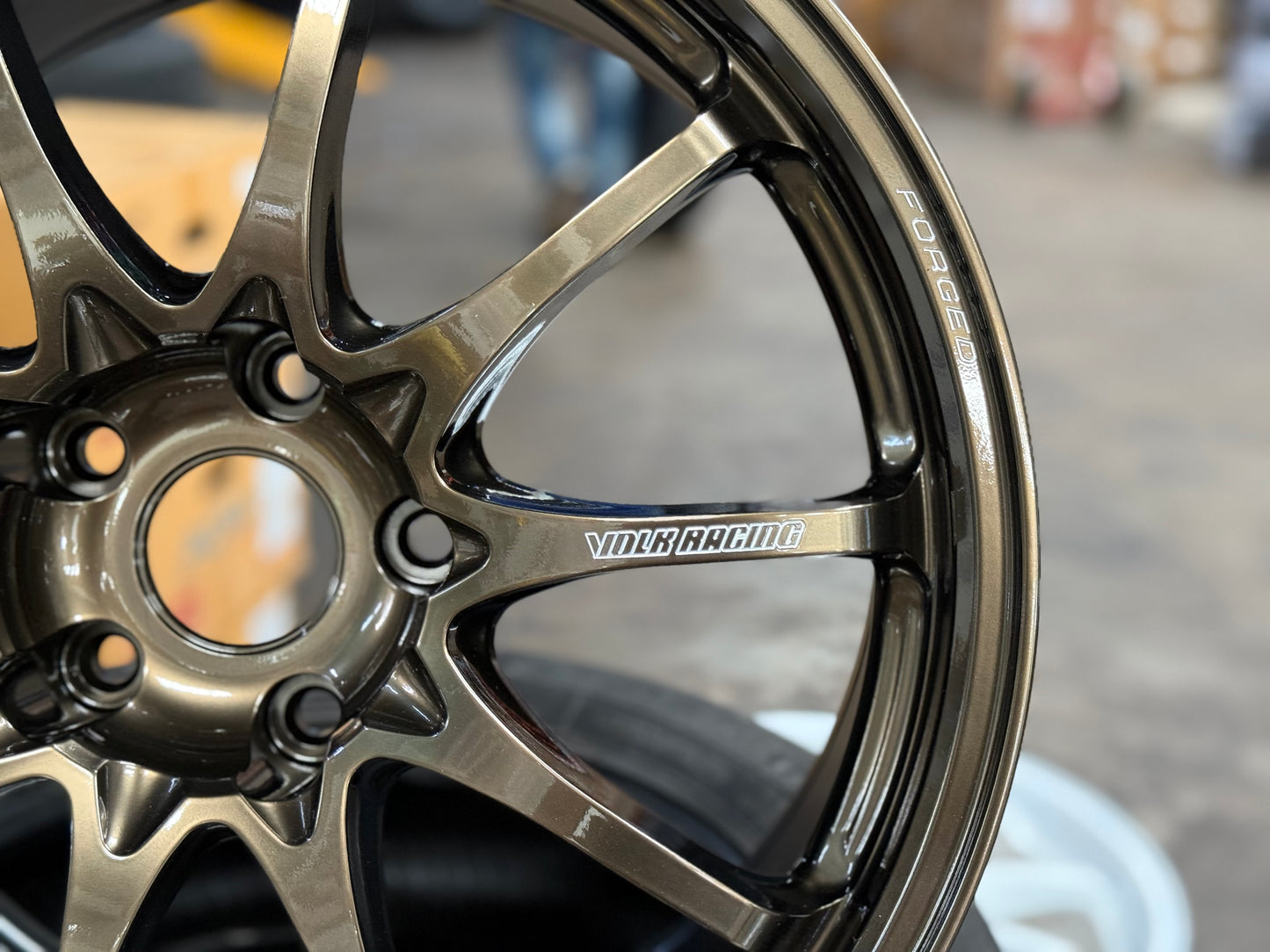 New 18x9.5 ET45 Rays Volk Racing CE28N Plus Rim (4 wheel) Shining Bronze Metal 5x120