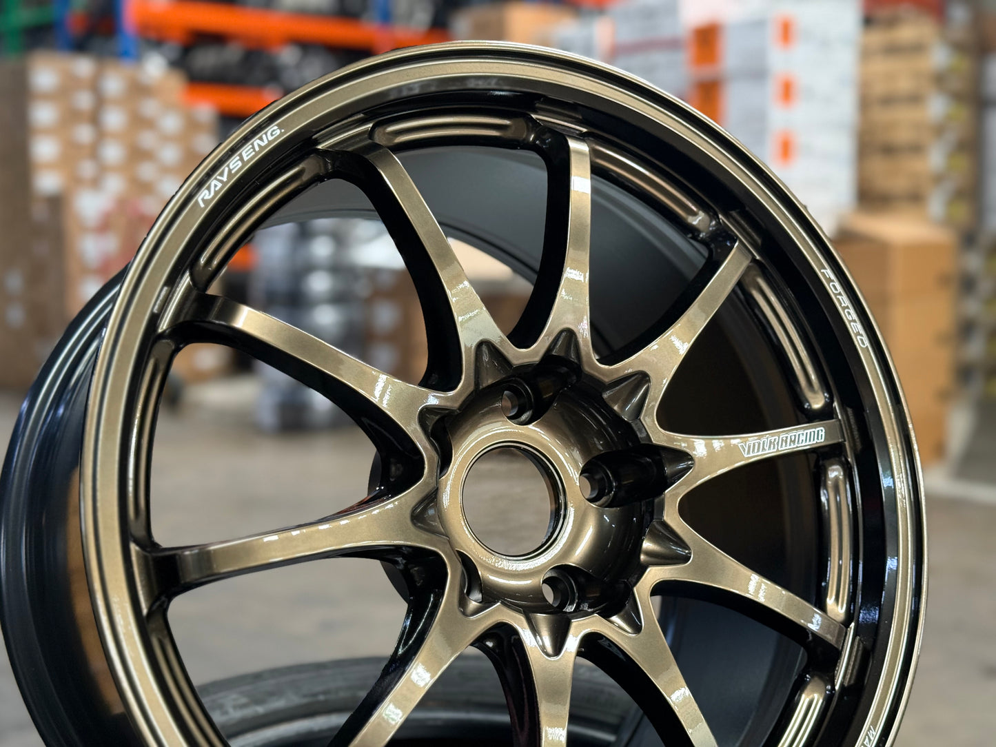 New 18x9.5 ET45 Rays Volk Racing CE28N Plus Rim (4 wheel) Shining Bronze Metal 5x120