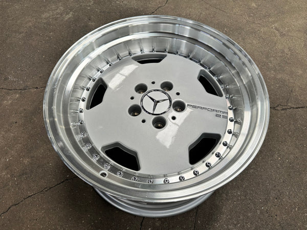 New 17X8 ET25 17X9.5 ET25 Mercedes Aero Classic (4 wheel) Silver 5X112