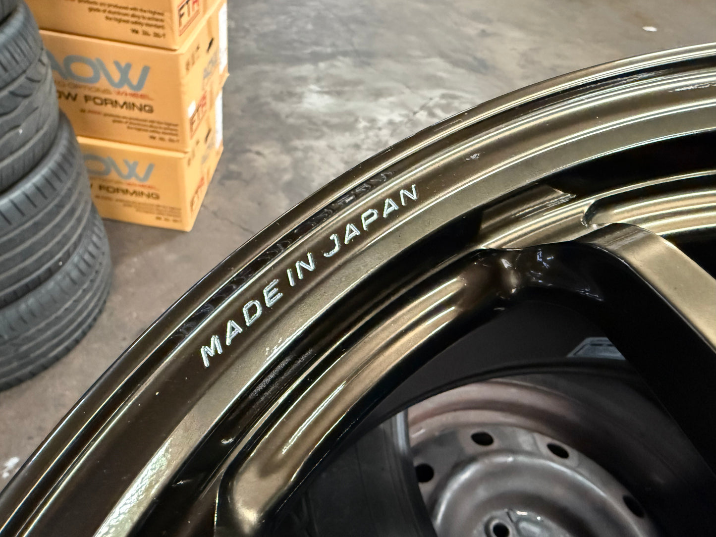 New 18x9.5 ET45 Rays Volk Racing CE28N Plus Rim (4 wheel) Shining Bronze Metal 5x120