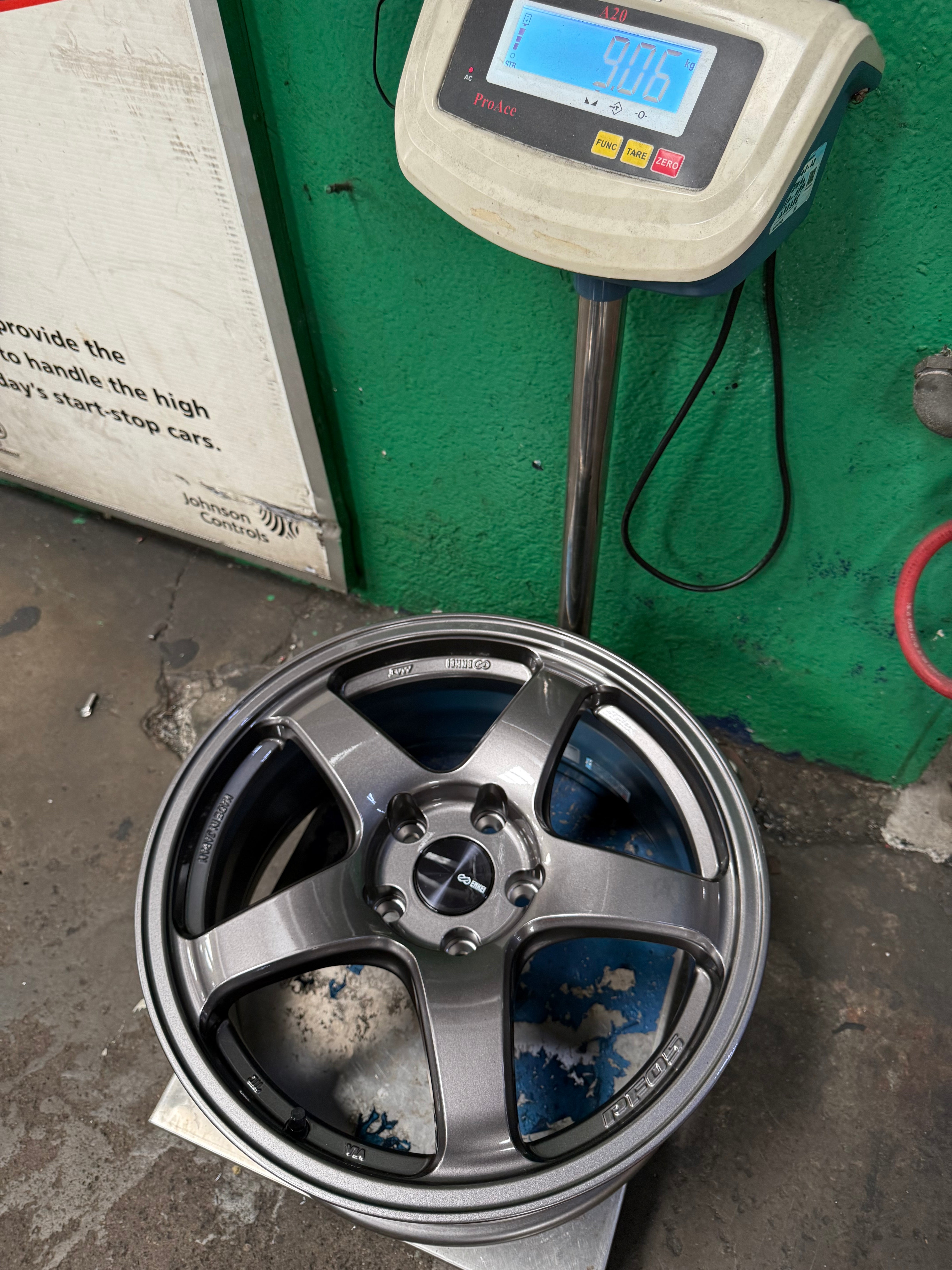 New 17x8 ET35 Enkei Racing PF05 Japan Rim (4 wheel) Dark Silver