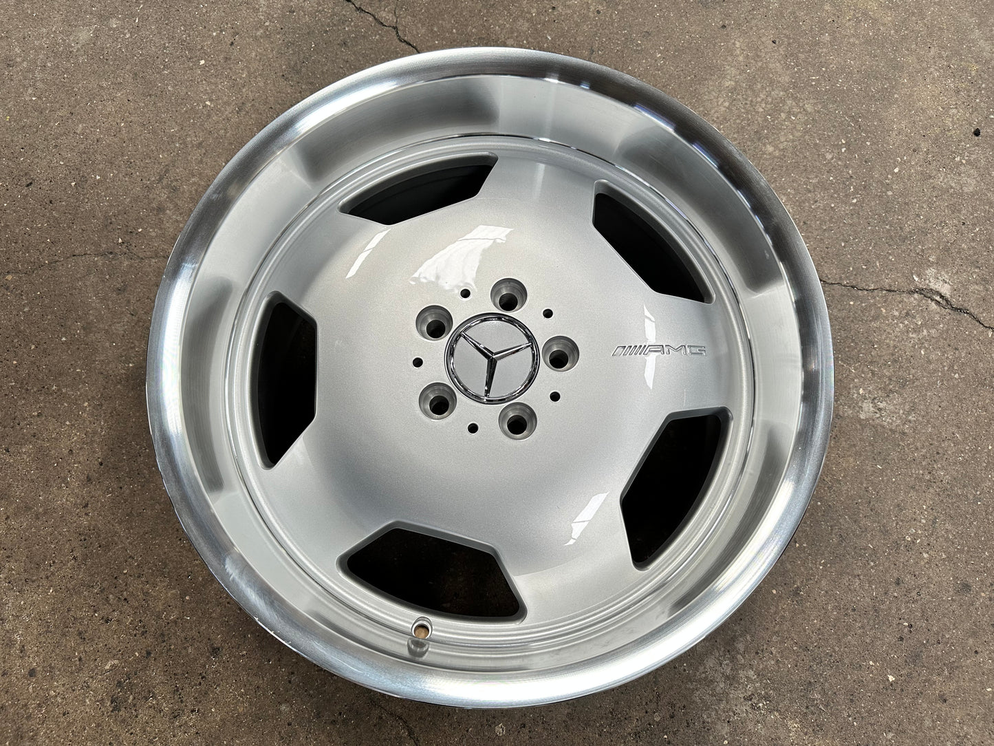 New 18X8 ET35 18x9 ET30 Mecedes Design Monoblock Rim (4 wheel) Gloss Silver 5X112