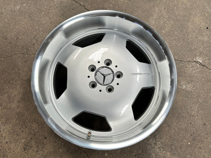 New 18X8 ET35 18x9 ET30 Mecedes Design Monoblock Rim (4 wheel) Gloss Silver 5X112