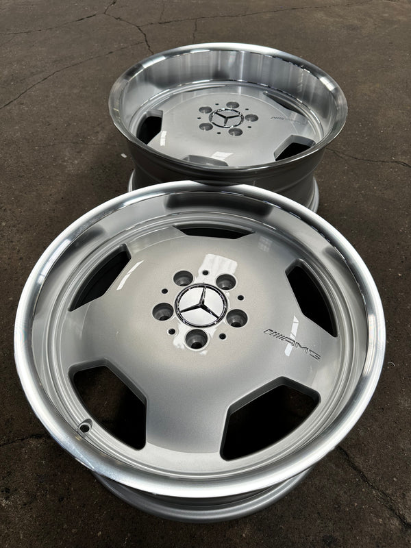 New 18X8 ET35 18X9 ET30 Monoblock AMG (4 wheel) Silver 5X112