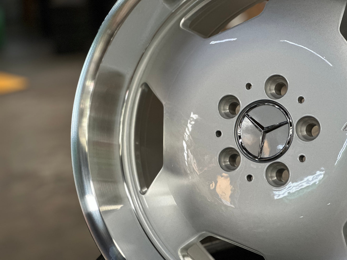 New 18X8 ET35 18x9 ET30 Mecedes Design Monoblock Rim (4 wheel) Gloss Silver 5X112