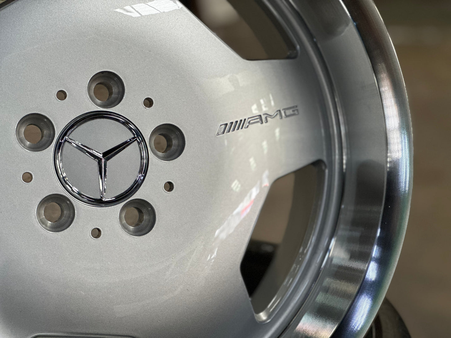 New 18X8 ET35 18x9 ET30 Mecedes Design Monoblock Rim (4 wheel) Gloss Silver 5X112
