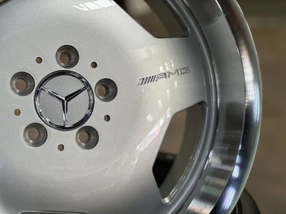 New 18X8 ET35 18x9 ET30 Mecedes Design Monoblock Rim (4 wheel) Gloss Silver 5X112