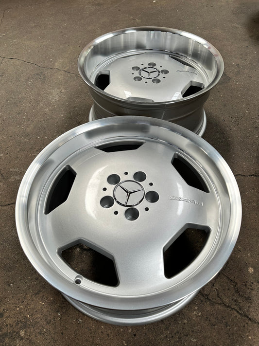New 18X8 ET25 18X9 ET25 Monoblock AMG (4 wheel) Silver 5X112