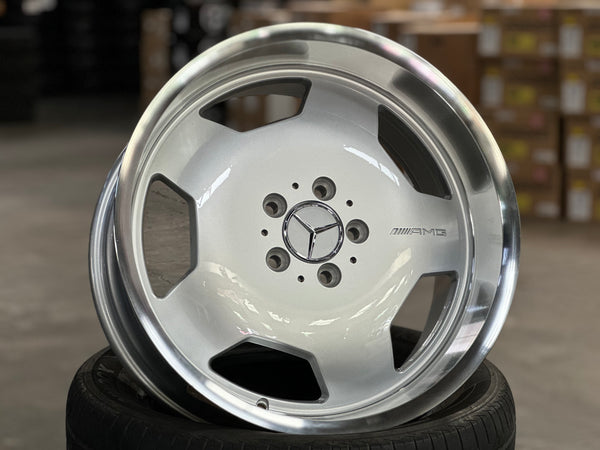 New 18X8 ET25 18X9 ET25 Monoblock AMG (4 wheel) Silver 5X112