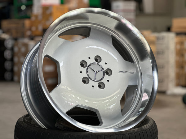 New 18X8 ET25 18X9 ET25 Monoblock AMG (4 wheel) Silver 5X112