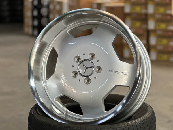 New 18X8 ET25 18X9 ET25 Monoblock AMG (4 wheel) Silver 5X112