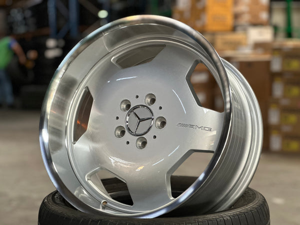 New 18X8 ET25 18X9 ET25 Monoblock AMG (4 wheel) Silver 5X112